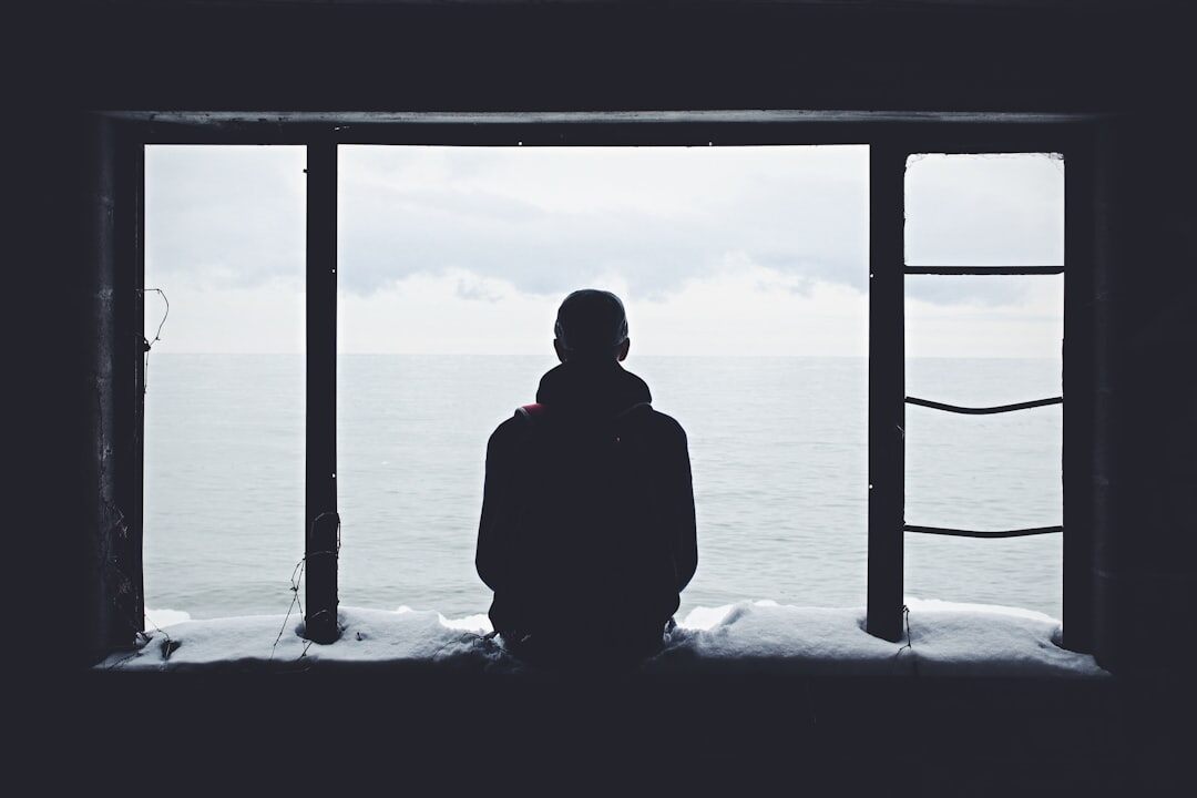 person reflecting alone