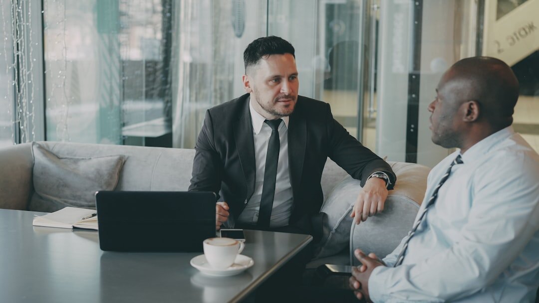 man mentoring employee